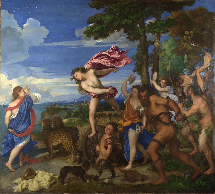 提香作品-《巴克科斯與阿里阿德涅》 (Bacchus and Ariadne)