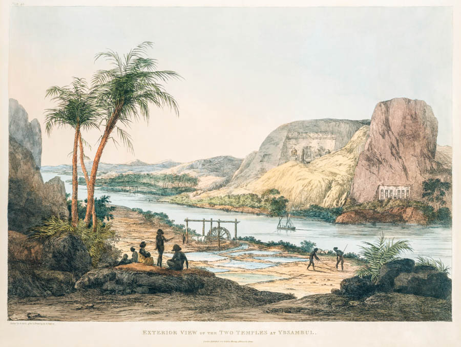 義大利探險家繪製的阿布辛貝神殿