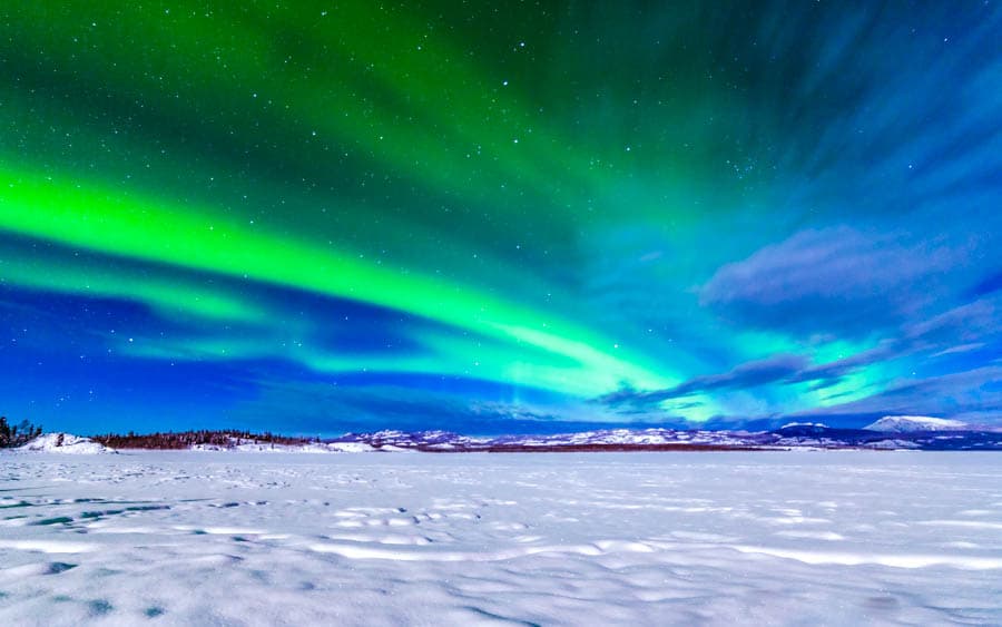 加拿大黃刀鎮的內陸氣候與地形容獲世界極光之都美譽