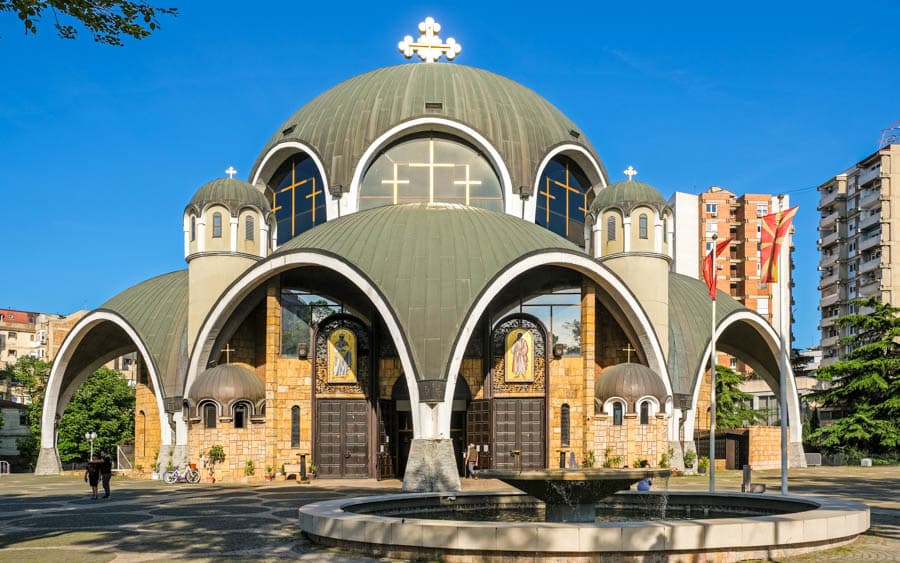 位於北馬其頓首都史高比耶(Skopje)的聖克萊門特奧赫里德教堂(Church of St. Clement of Ohrid)