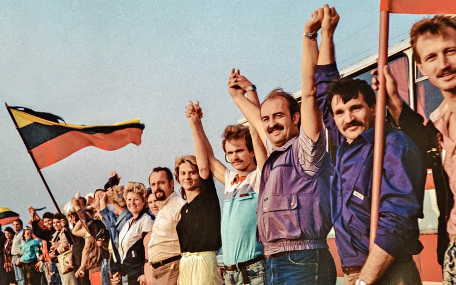 波羅的海三國200萬人鍊，最南端起點立陶宛