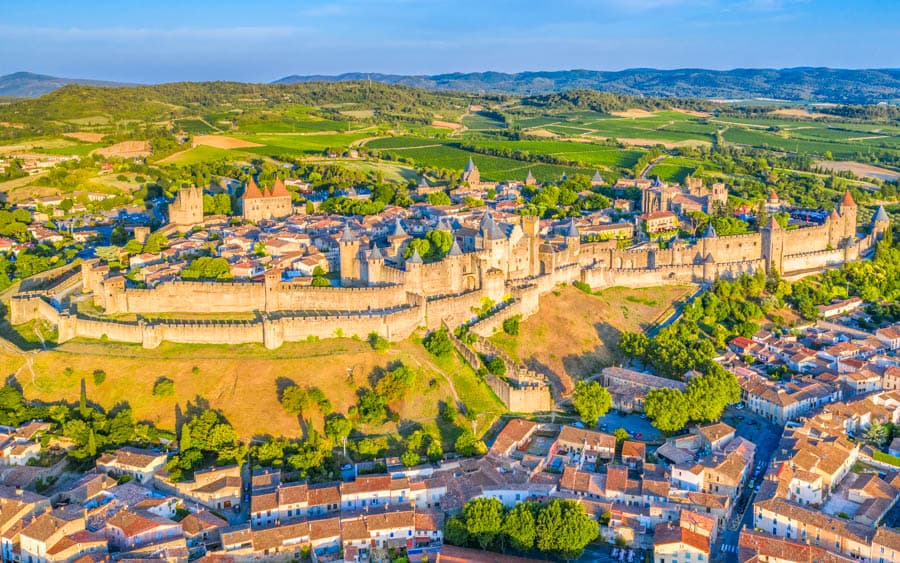 法國名城:卡爾卡松古城的雙城牆結構,在中世紀固若金湯