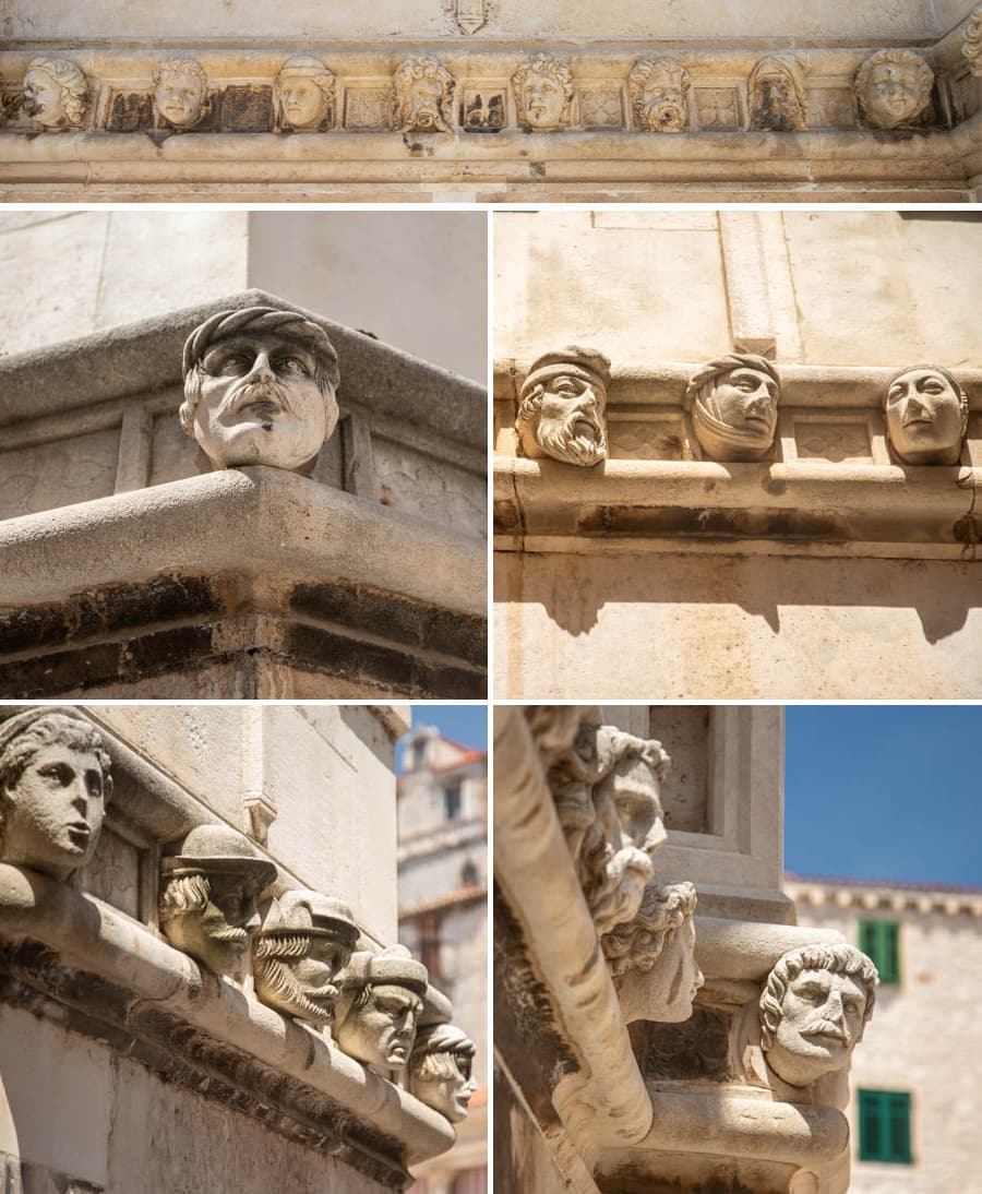 克羅埃西亞旭本尼克聖雅各伯大教堂上71張人臉雕刻