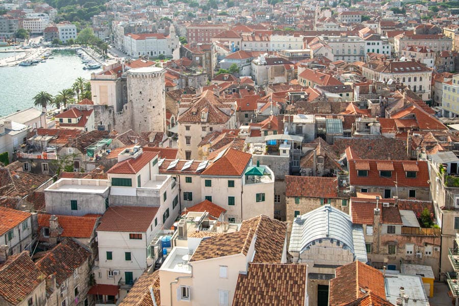 從鐘樓俯瞰史普利特市景