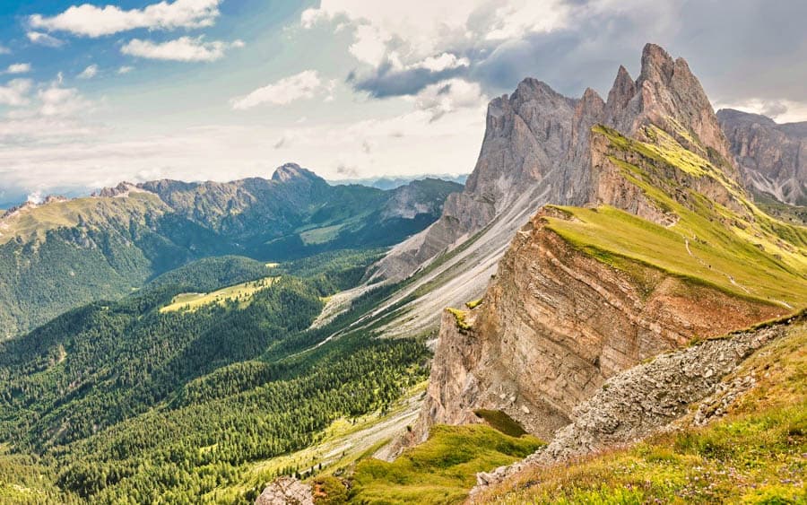 多洛米蒂刀鋒山西塞達山(Seceda)