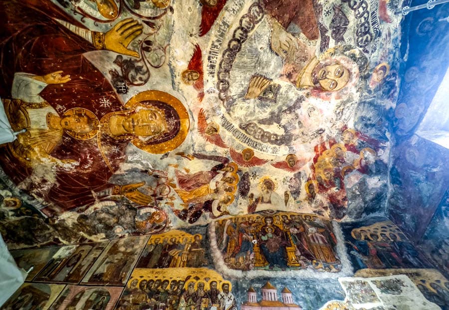 土耳其蘇美拉修道院-耶穌與聖母瑪麗亞壁畫