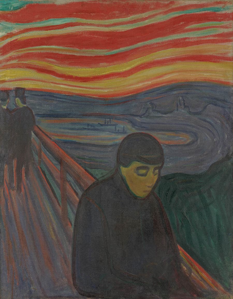 挪威畫家孟克作品《絕望》(Despair)
