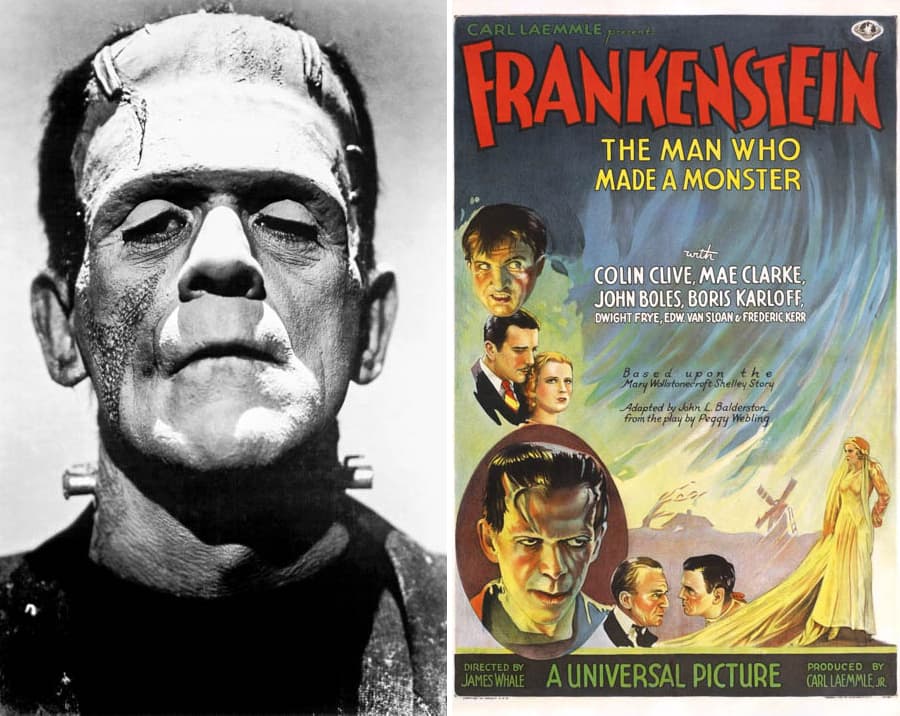 1931年電影科學怪人及海報