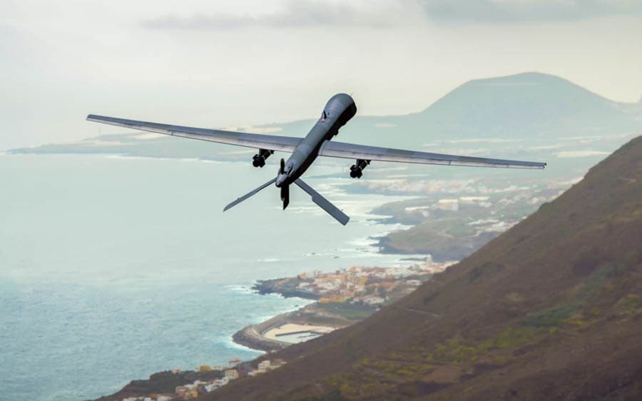 伊朗無人機巡弋中