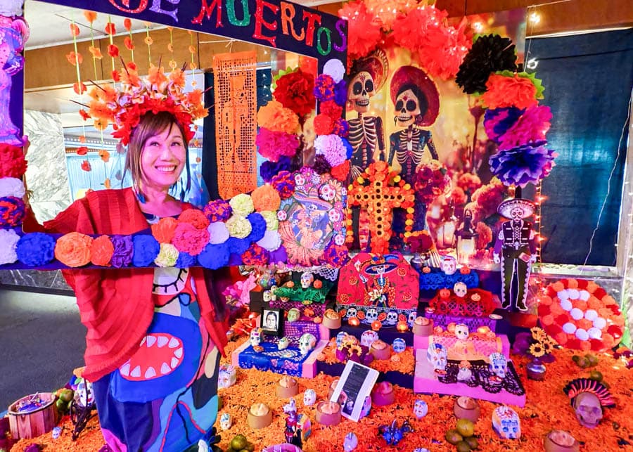 墨西哥城改革大道希爾頓亡靈節祭壇