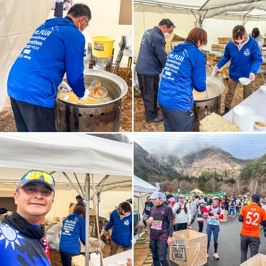 2025年富士山馬拉松的味噌湯補給