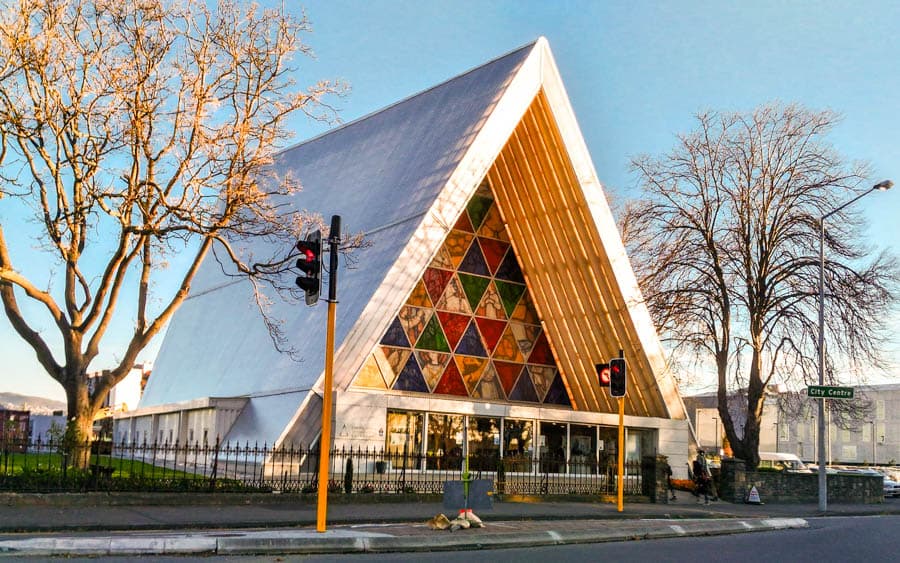 紐西蘭南島基督城震災之後的紙教堂