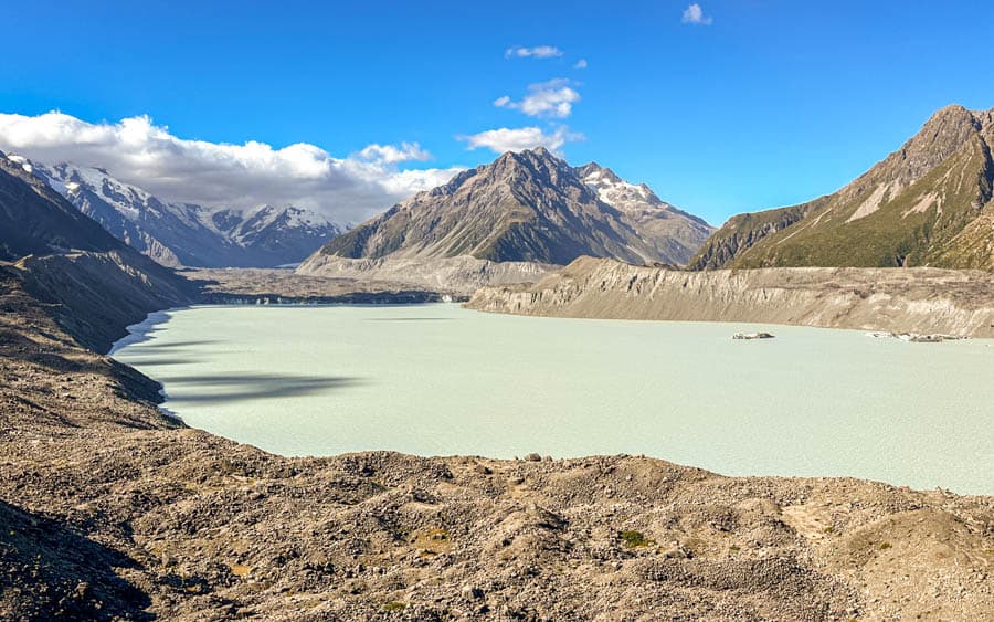 庫克山國家公園俯瞰塔斯曼冰河前緣