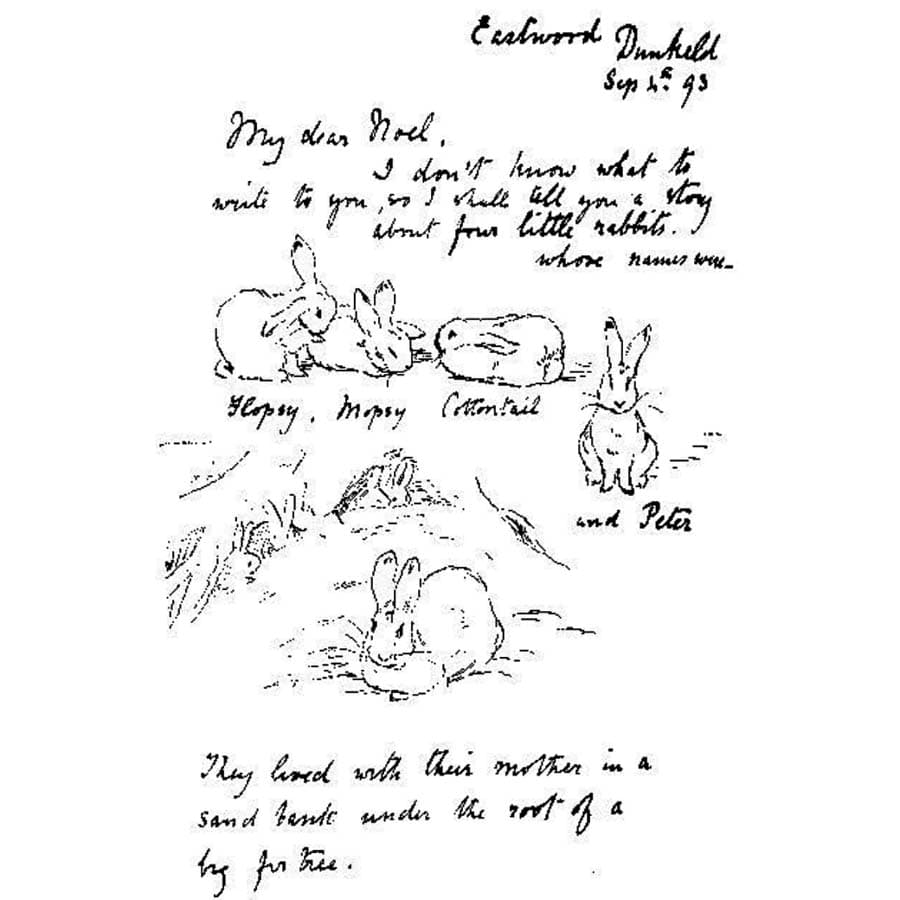 彼得兔的起源:碧雅翠絲寫給病童Noel Moore的信