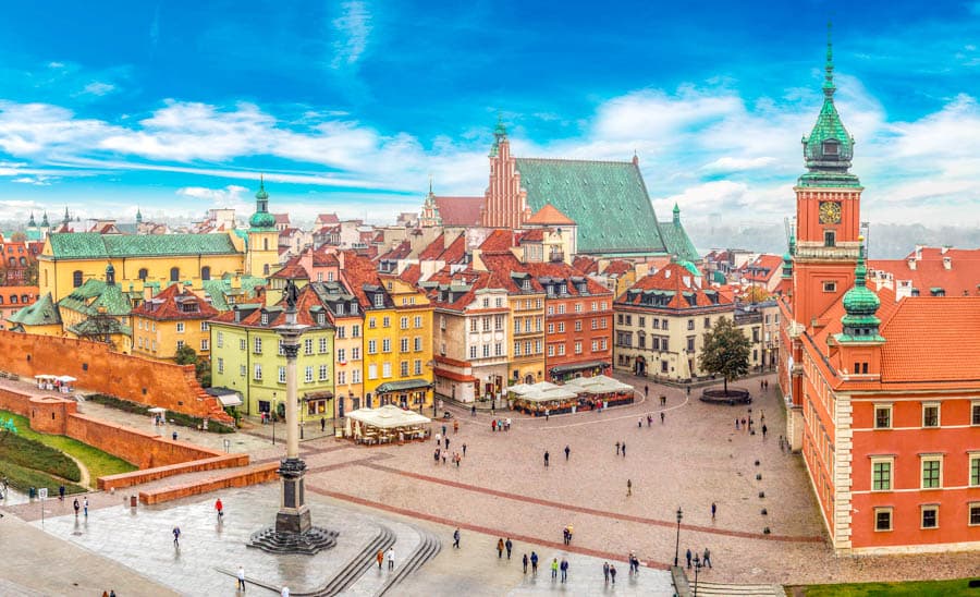 波蘭自助旅行:華沙老城區廣場