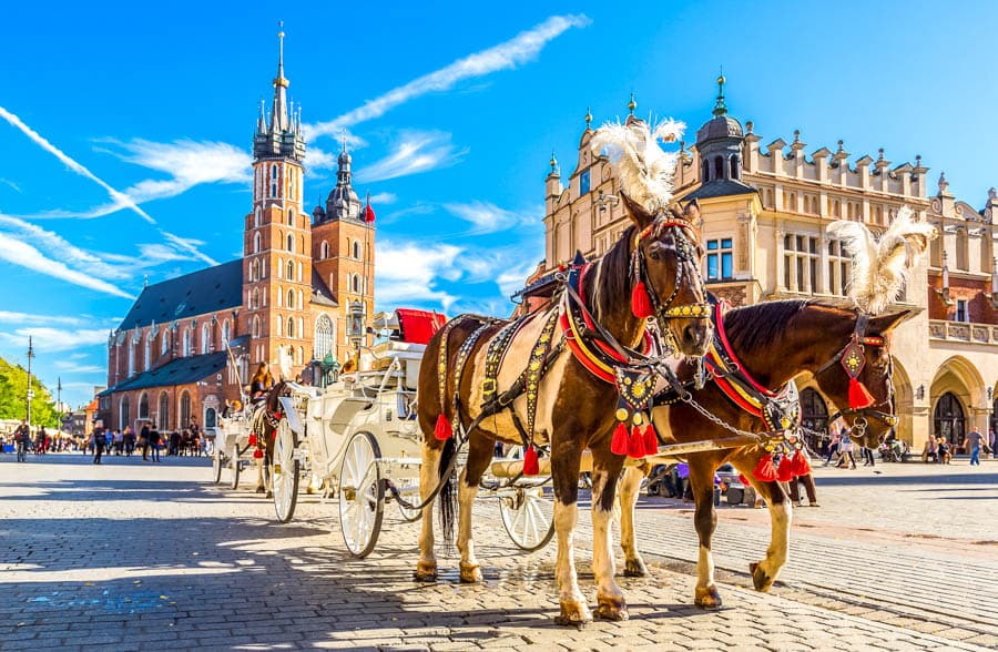 波蘭自助旅行:克拉科夫老城廣場