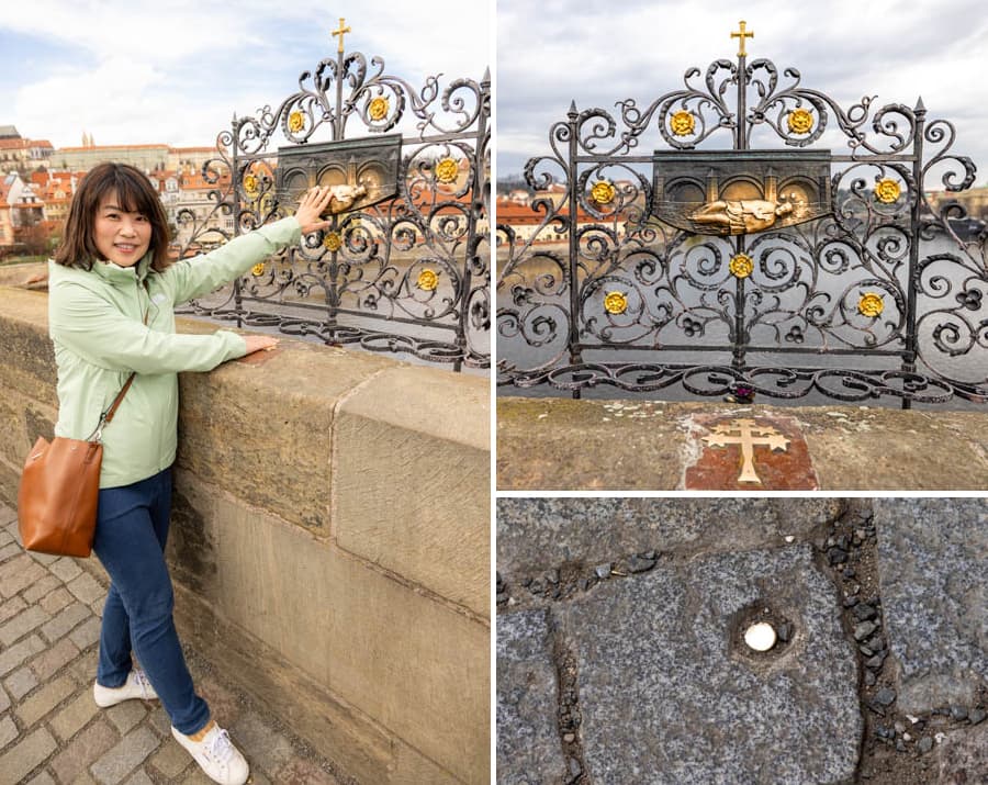 傳說中的神父落水點，手摸欄杆、腳踩金釘可確保願望實現