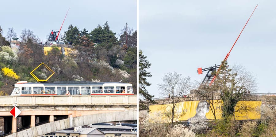 布拉格節拍器建築在蘇聯時期史達林雕像的基座上