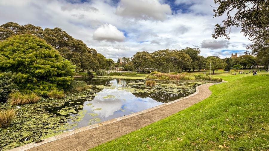 雪梨大學附近的秀麗池塘風光