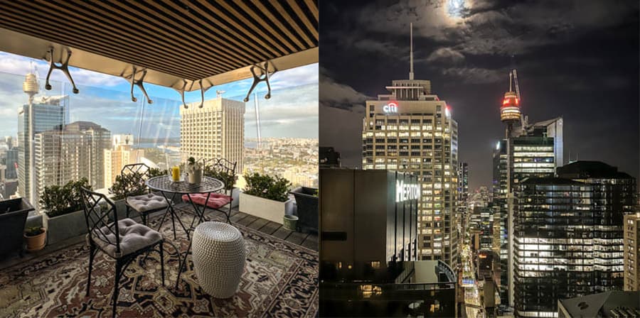 從52樓住宿陽台遠眺雪梨市景