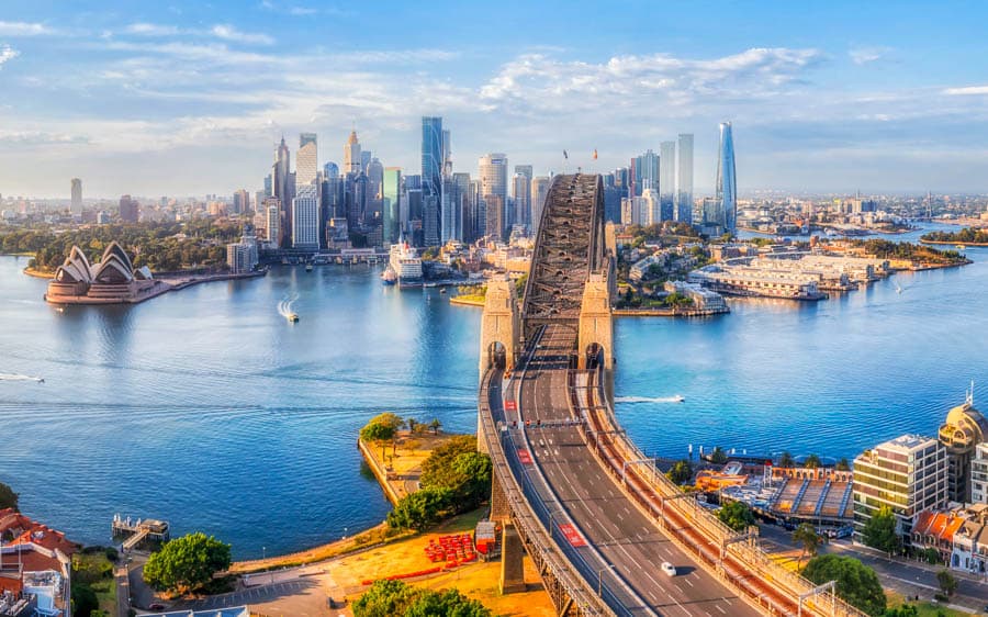 雪梨摩登的天際線