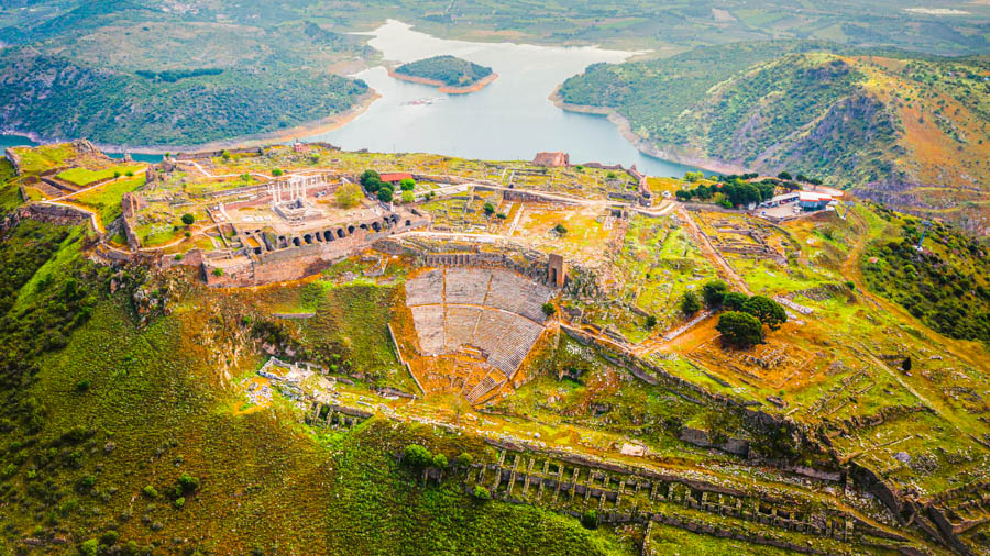 空拍貝加蒙遺址