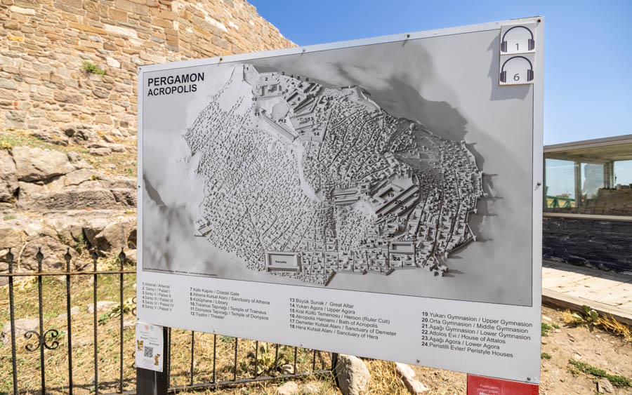 古貝加蒙衛城地圖