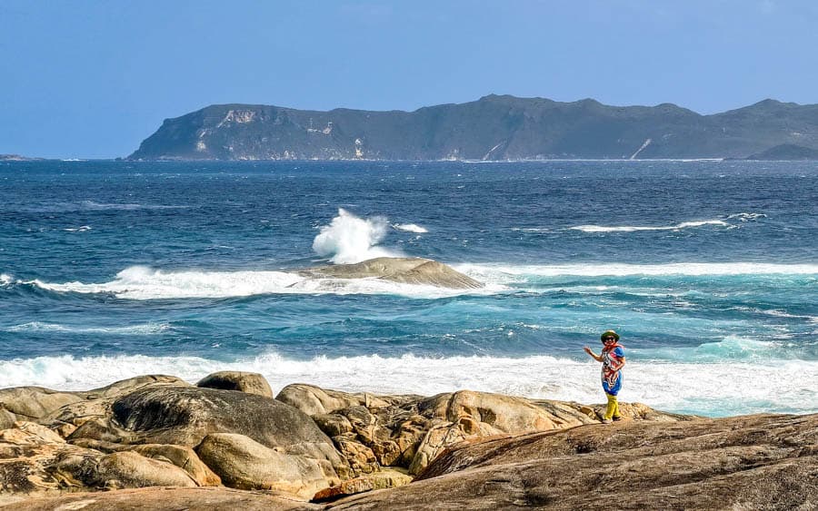 西澳南部威廉灣國家公園(William Bay National Park)波濤洶湧之岩礁