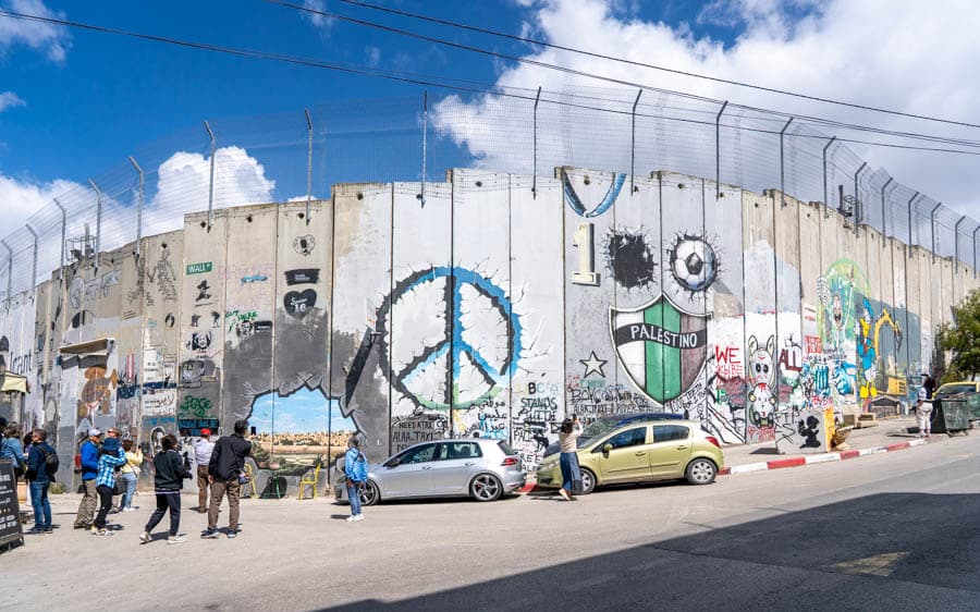 伯利恆隔離牆上的塗鴉創作