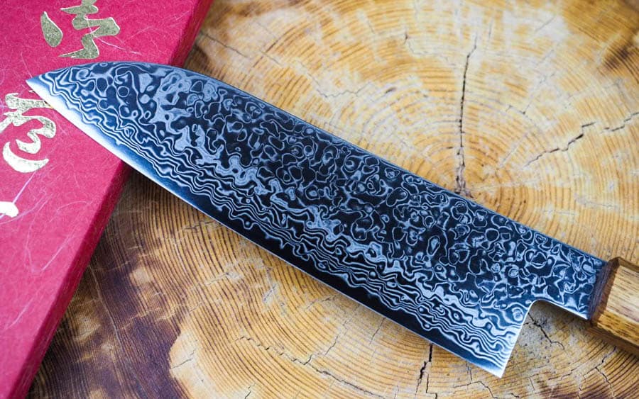 日本知名品牌Sakai Jikko以大馬士革鋼打造的刀具