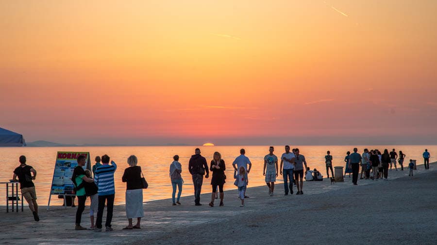 克羅埃西亞札達爾擁有世界最美的落日
